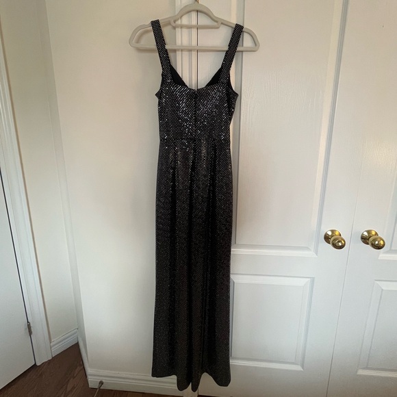 Black Sequin Jumpsuit from Le Chateau - Picture 5 of 7